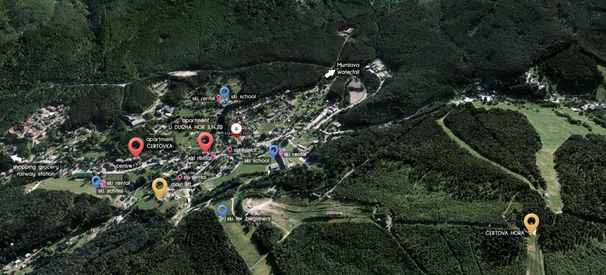 Enjoy Harrachov - Atraktivní slunné studio Čertovka v centru Harrachova s herní konzolí, Netflix, jedinečným výhledem na Čertovu horu a areál skokanských můstků se sjezdovkou Exterior foto